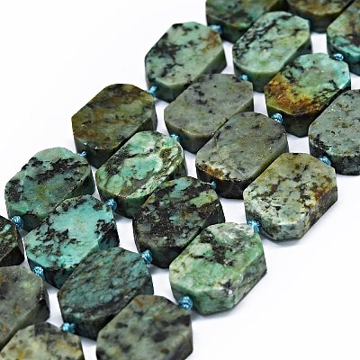 Natural African Turquoise(Jasper) Beads Strands G-F725-01-1