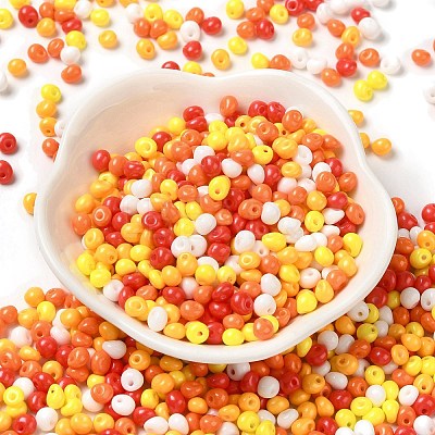 6/0 Opaque Baking Paint Glass Seed Beads X1-SEED-M012-02A-30-1