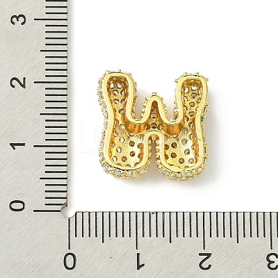 Rack Plating Brass Clear Cubic Zirconia Pendants KK-S378-01G-W-1