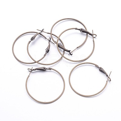 Iron Hoop Earrings E220-NFAB-1