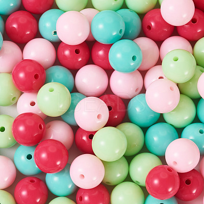 Opaque Acrylic Beads OACR-TAC0014-06F-1