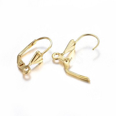 304 Stainless Steel Leverback Earring Findings X-STAS-P210-32G-1