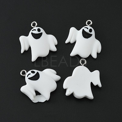Halloween Themed Opaque Resin Pendants LS-RESI-CJC0006-028C-1