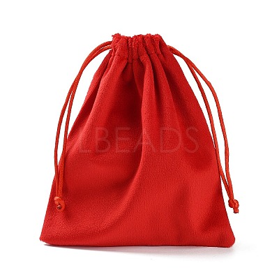 Velvet Jewelry Drawstring Storage Pouches ABAG-P013-02D-1