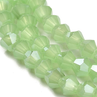 Imitation Jade Electroplate Glass Beads Strands EGLA-A039-J2mm-A01-1