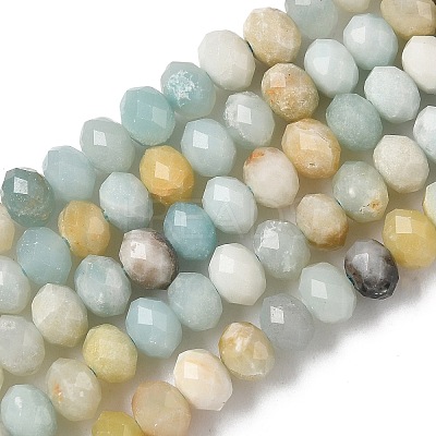 NNatural Flower Amazonite Bead Strands G-D344-A35-1