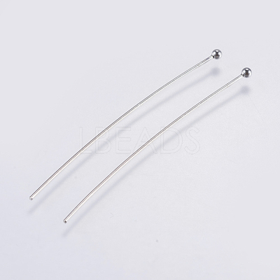 Tarnish Resistant 304 Stainless Steel Ball Head Pins STAS-F146-02P-50mm-1