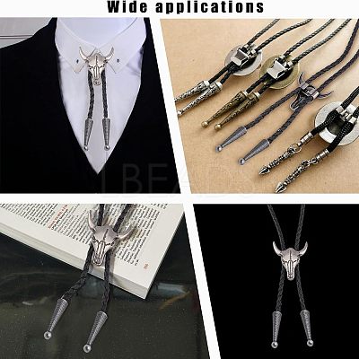 4Pcs Zinc Alloy Cord Ends FIND-CA0003-94-1