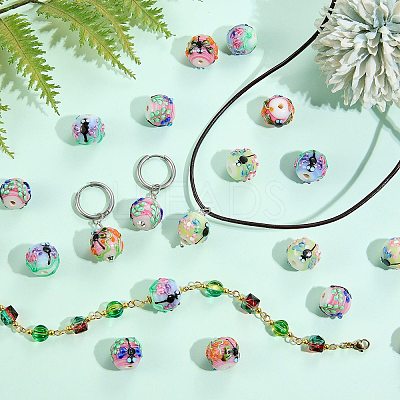 5Pcs Handmade Lampwork Beads LAMP-SZ0001-50D-1
