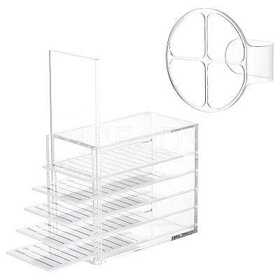 Rectangle Five-layer Acrylic Eyelash Storage Box MRMJ-OC0001-95-1