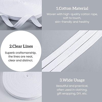 Cotton Ribbons OCOR-WH0032-49B-1