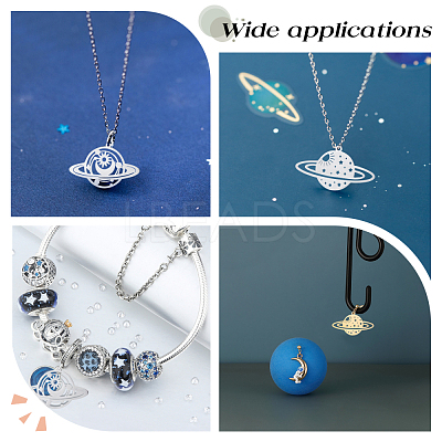 8Pcs 4 Style 201 Stainless Steel Pendants STAS-DC0001-54-1