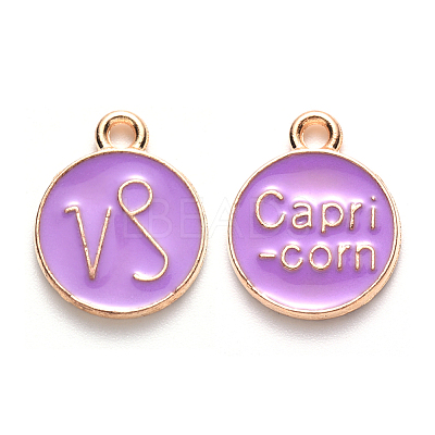 Alloy Enamel Pendants X-ENAM-S124-01B-01E-1