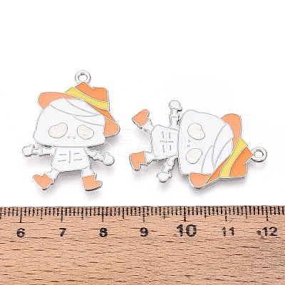 Halloween Theme Alloy Enamel Pendants ENAM-T022-54P-10-1