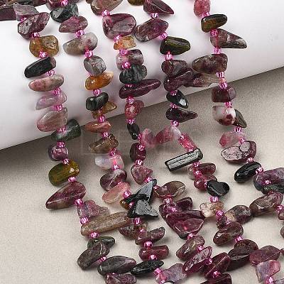 Natural Colorful Tourmaline Beads Strands G-F821-C01-01-1