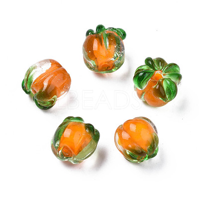 Autumn Theme Handmade Lampwork Beads X-LAMP-N029-004-1