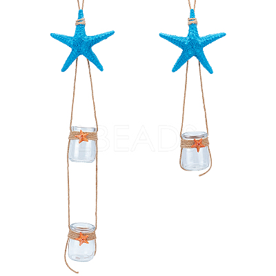 2Pcs 2 Style Wall Hanging Decorate HJEW-PH0001-12-1