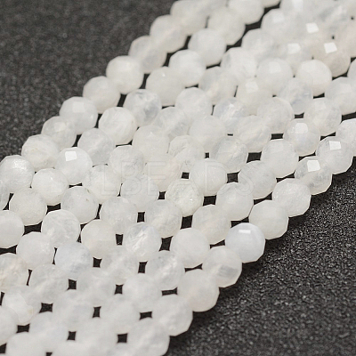 Natural Rainbow Moonstone Beads Strands G-F596-14-4mm-1