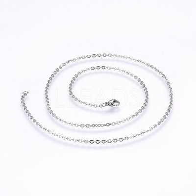 Non-Tarnish 304 Stainless Steel Cable Chains Necklaces NJEW-F226-04P-06-1