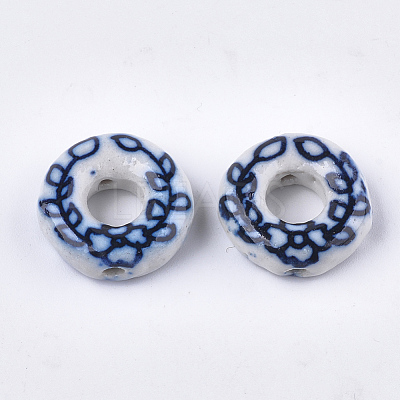 Handmade Porcelain Bead Frame Beads X-PORC-S498-59-1