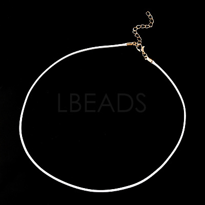 Waxed Cotton Cord Necklace Making MAK-YWC0001-01KC-02-1
