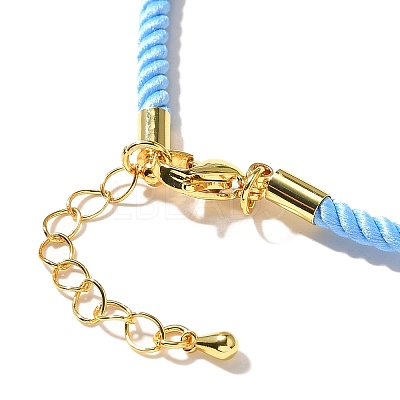 Nylon Milan Cord Necklace Making MAK-M028-01G-14-1
