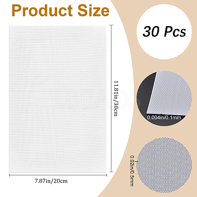 Plastic Mesh Canvas Sheets AJEW-CP0008-79A-1