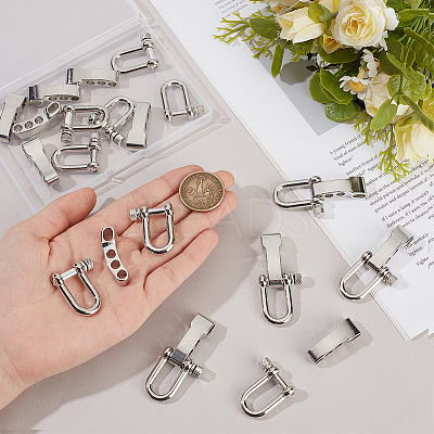 12 Sets Alloy Shackle Clasps FIND-UN0010-30-1