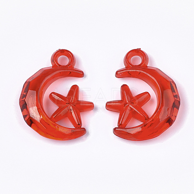 Transparent Acrylic Pendants TACR-S133-020-1