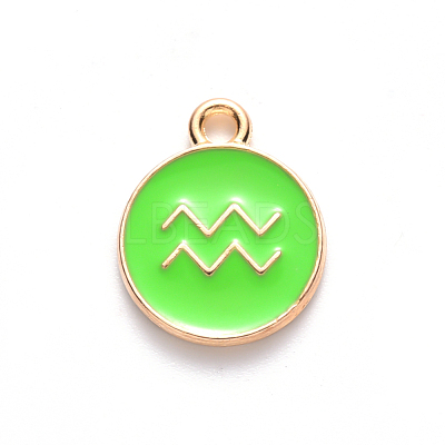 Alloy Enamel Pendants ENAM-S124-01A-06J-1