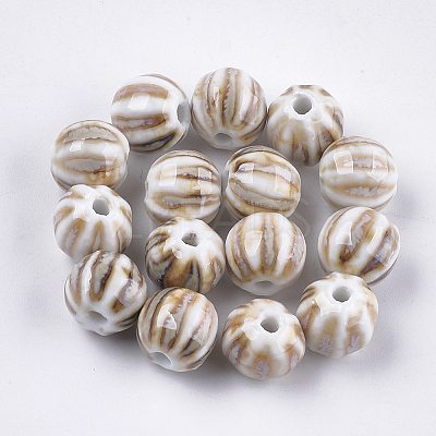 Handmade Porcelain Beads X-PORC-S498-24E-1