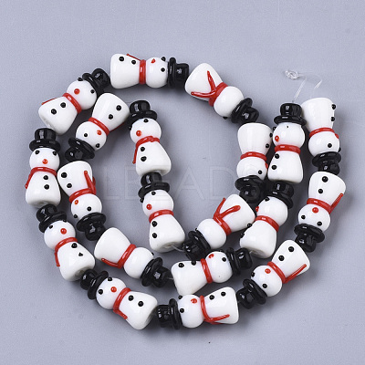 Handmade Lampwork Beads Strands LAMP-R142-01F-1