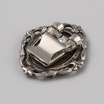 Tibetan Style Zinc Alloy Bolo Tie Slides Clasp Cabochon Settings FIND-WH0260-37I-AS-1