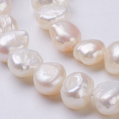 Natural Cultured Freshwater Pearl Beads Strands PEAR-P002-42-1