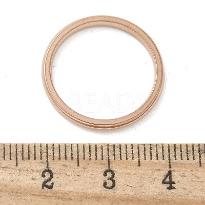 Ion Plating(IP) 304 Stainless Steel Plain Band Rings STAS-I160-E03-KCG-1