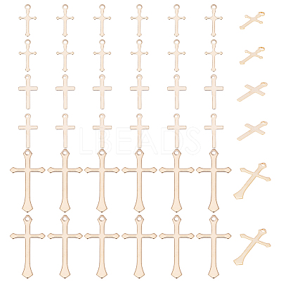 60Pcs 3 Styles Brass Pendants KK-HY0003-88G-1