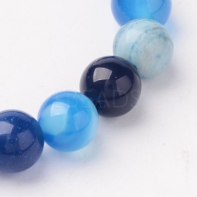 Natural Striped Agate/Banded Agate Beads X-AGAT-6D-6-1