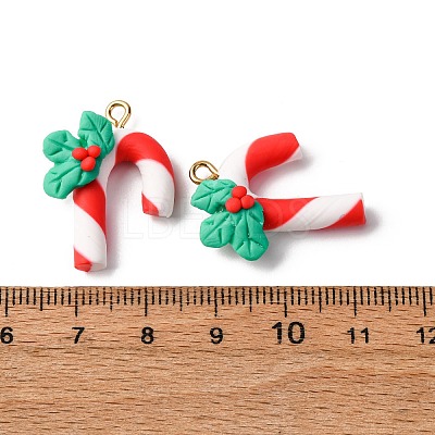 Christmas Handmade Polymer Clay Pendants CLAY-B007-02B-1