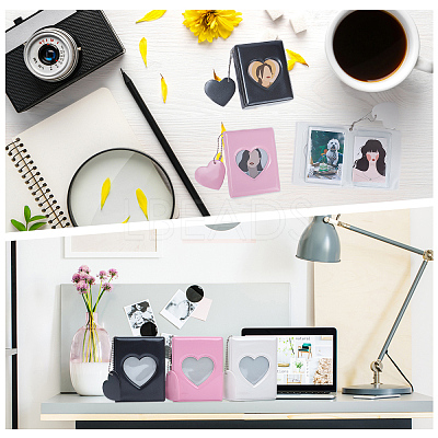 3 Books 3 Colors 32-Pocket 3 Inch PVC Mini Photo Albums AJEW-CP0001-89-1