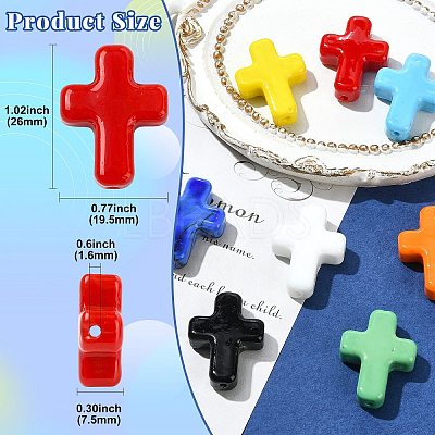 8Pcs 8 Colors Handmade Lampwork Beads LAMP-CJ0003-09-1