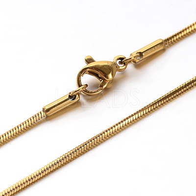 304 Stainless Steel Snake Chains Necklaces NJEW-O058-24-1