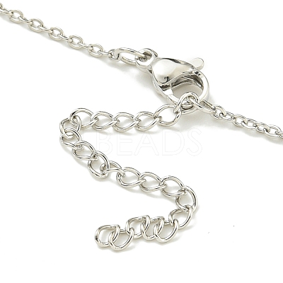 304 Stainless Steel Cable Chain Necklaces NJEW-H040-17P-1