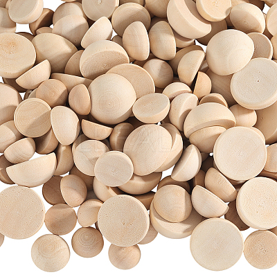 200Pcs Unfinished Natural Wood Cabochons WOOD-SP0001-56-1