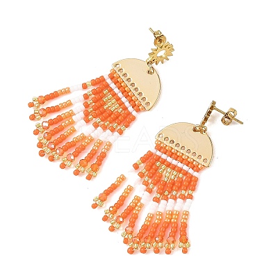 Brass Chandelier Earrings for Women EJEW-MZ00757-03-1
