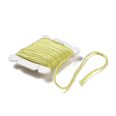48 Cards 48 Colors 6-Ply Polyester Embroidery Floss OCOR-K006-C03-1