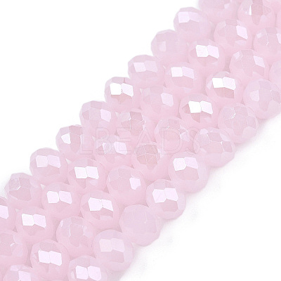 Electroplate Glass Beads Strands LS-EGLA-A044-J8mm-A02-1