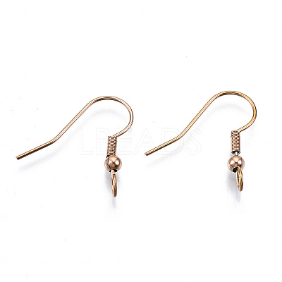 304 Stainless Steel Earring Hooks X-STAS-S111-003RG-1