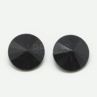 Pointed Back Glass Rhinestone Cabochons RGLA-T086-18mm-02-1