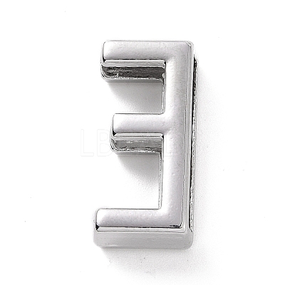 Alloy Letter Slide Charms FIND-A023-17E-1