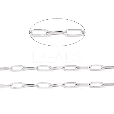 Tarnish Resistant 304 Stainless Steel Cable Chains CHS-C002-03P-06-1
